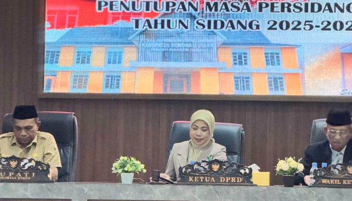Ketua DPRD Morut Warda Dg Mamala Pimpin Paripurna Penutupan Masa Persidangan III