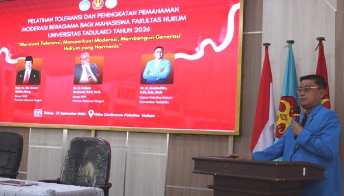 Cegah Intoleransi, Dekan FH Untad Dorong Pembentukan Duta Kerukunan
