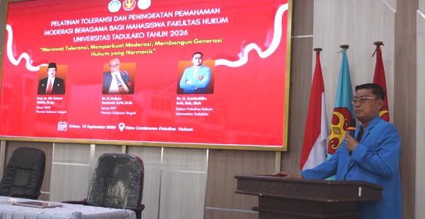 Cegah Intoleransi di Kampus, FH Untad Dorong Pembentukan Duta Kerukunan