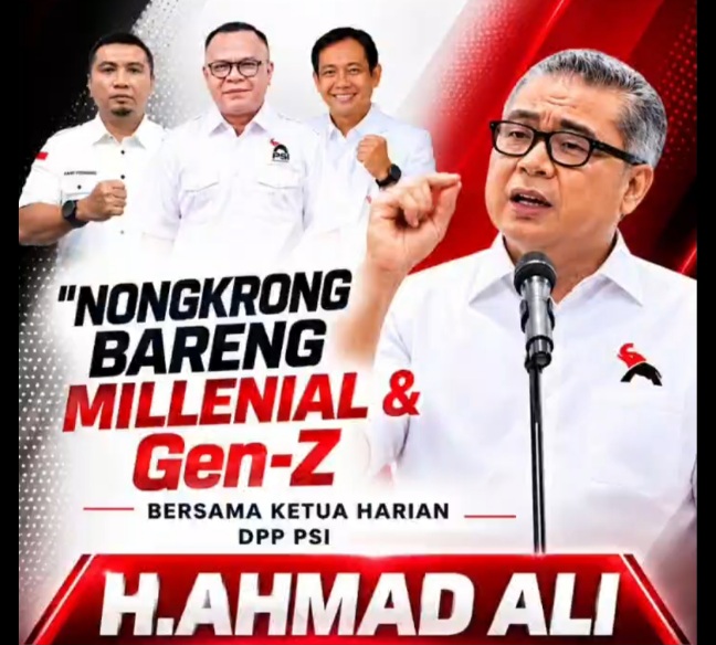 Besok Malam, Ketua Harian PSI Nongkrong Bareng Millenial dan Gen-Z Sulteng