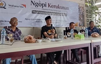 Membludak, Ngopi Kerukunan FKUB Sulteng dan WVI Satukan Tokoh Lintas Sektor