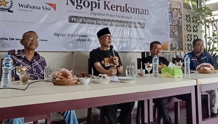 Membludak, Ngopi Kerukunan FKUB Sulteng dan WVI Satukan Tokoh Lintas Sektor