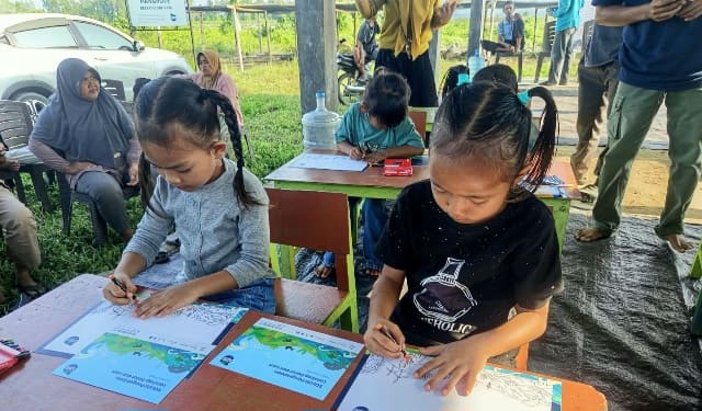 Mewarnai dan Kwartet Bertema Lingkungan, Meriahkan HUT ke-81 RI di Desa Oncone