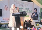 Maulid Nabi di Lembontonara, Ketua PHBI Morut Serahkan Bantuan dan Kukuhkan Pengurus
