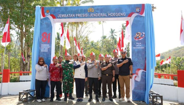 Kapolda Sulteng Resmikan Jembatan Presisi Jenderal Hoegeng, Akses Kini Makin Cepat