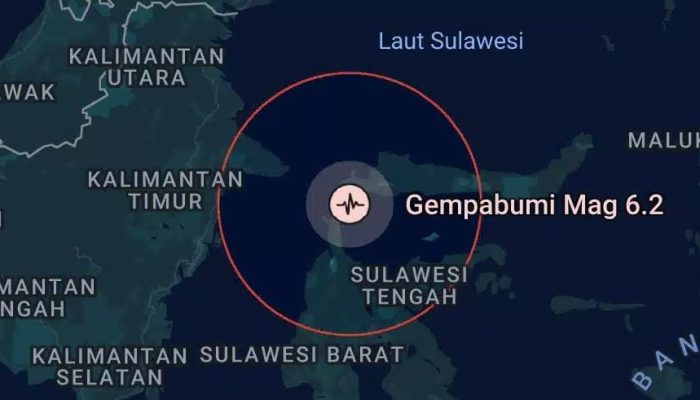 Gempa Magnitudo 6,2 Guncang Parigi Moutong Minggu Dini Hari
