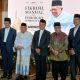 Prof Zainal Abidin (keempat dari kanan) selaku Ketua MUI Palu saat menghadiri bedah buku KH. Ma'ruf Amin. (Foto: IST).