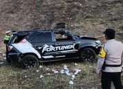Polres Sigi Olah TKP Kecelakaan Maut Fortuner di Kawasan Wisata Paralayang Wayu