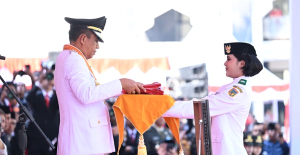 Pengibaran Merah Putih HUT ke-81 RI di Sulteng Penuh Makna