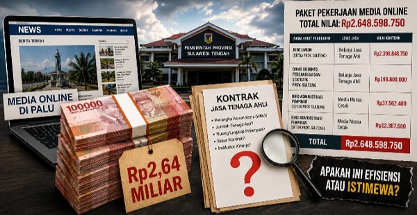 Media Online di Palu Keciprat Paket Rp2,6 M, Proyek Balas Jasa?