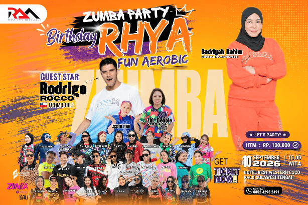 Zumba Party di Palu Hadirkan ZIN Internasional dari Chili pada 10 September