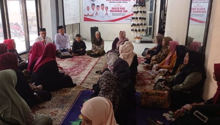 Peringatan Maulid Nabi di Sekretariat PSI Sulteng Berlangsung Khidmat