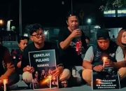 Jurnalis Palu Kirim Doa kepada 5 Jurnalis yang Hilang di Selat Sunda