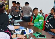 Jelang Hari Lalu Lintas ke-71, Ditlantas Polda Sulteng Gelar Donor Darah