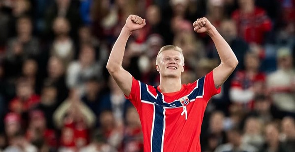 Haaland Menggila Bersama Norwegia, Gol Internasionalnya Lewati Dua Legenda