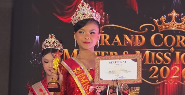 Latihan Cuma Dua Kali, Siswi SMPN 6 Palu Sabet Juara 1 Miss Icon Sulteng 2026