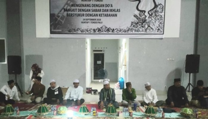 Warga Huntap Tondo Doa Bersama Mengenang Bencana 28 September 2018