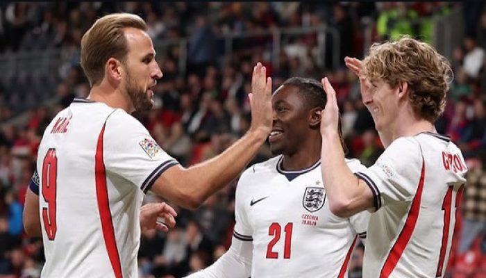 Bangkit dari Kekalahan Spanyol, Inggris Raih Tiga Poin di Markas Ceko