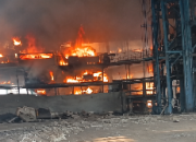 Pabrik PT SPN di Morowali Utara Terbakar Siang Hari